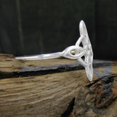 Small Celtic Witch's Knot Symbol With Circle Cut-Out Protection Ring | Woot & Hammy
